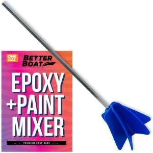 Better Boat - Mezclador de resina Mezclador de epoxi y mezclador de pintura Accesorio de taladro Agitadores de pintura, de lodo Herramientas de mezcla de cuarto o galón