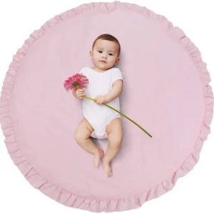 Abreeze Baby Cotton Play Mat Soft Crawling Mat Pink Desmontable Lavable Juego Manta Floor Playmats Niños Infantil